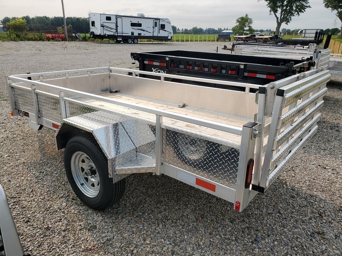 2024 Tow Tek Trailers 5x10 with rear bi fold ramp