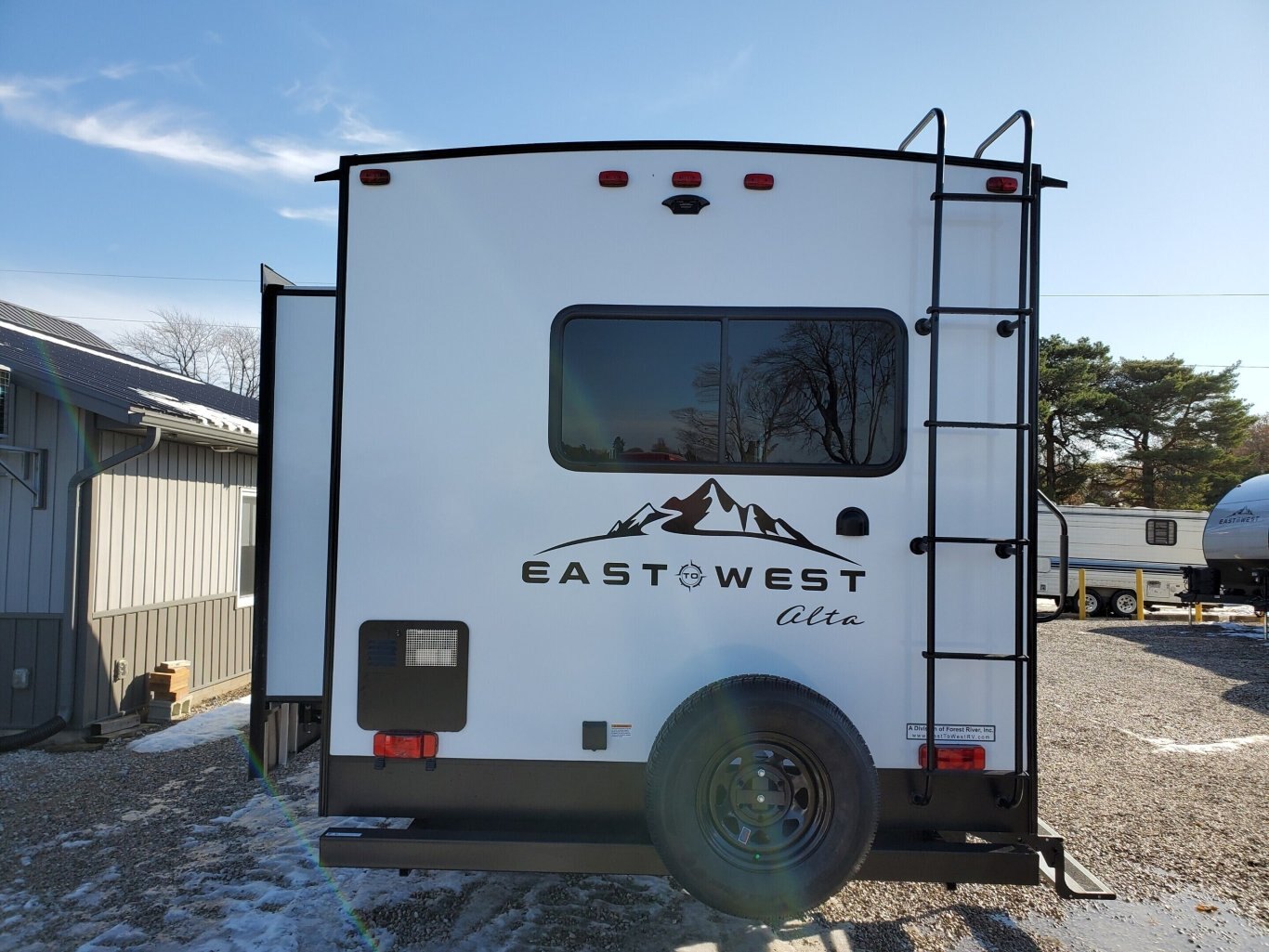 2025 East to West Alta 2350KRK King Bed Rear Kitchen