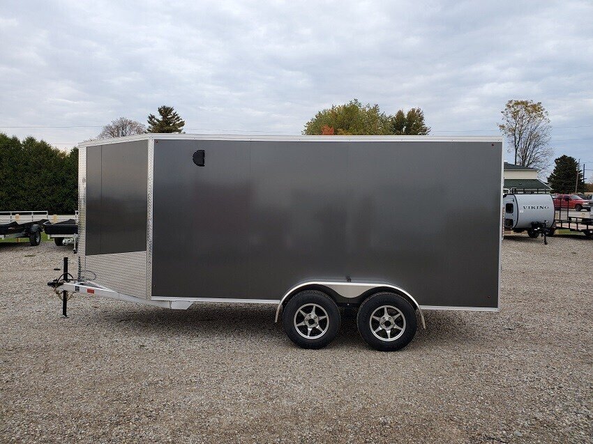 2024 Tow Tek Trailers 7x19 Aluminum Drive in/Drive out Enclosed RV Door and Extras!