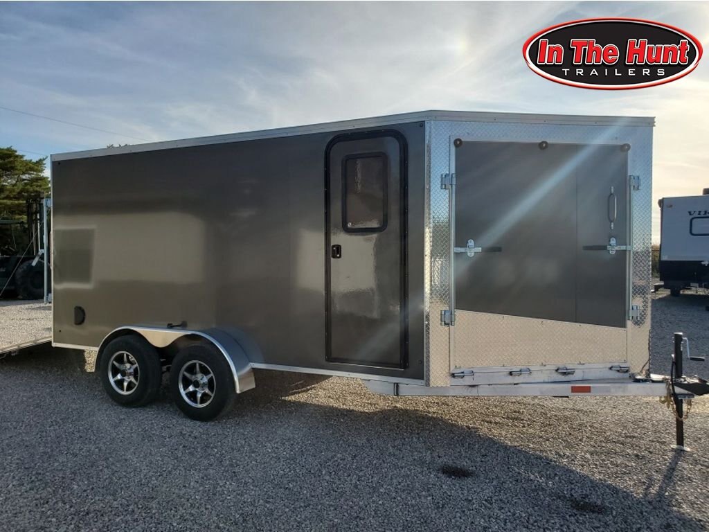 2024 Tow-Tek Trailers 7x19 Aluminum Drive in/Drive out Enclosed - RV Door and Extras!