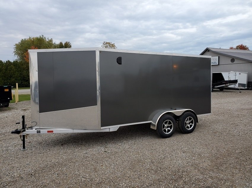 2024 Tow Tek Trailers 7x23 Drive in/Drive out Aluminum Enclosed RV Door and Extras!