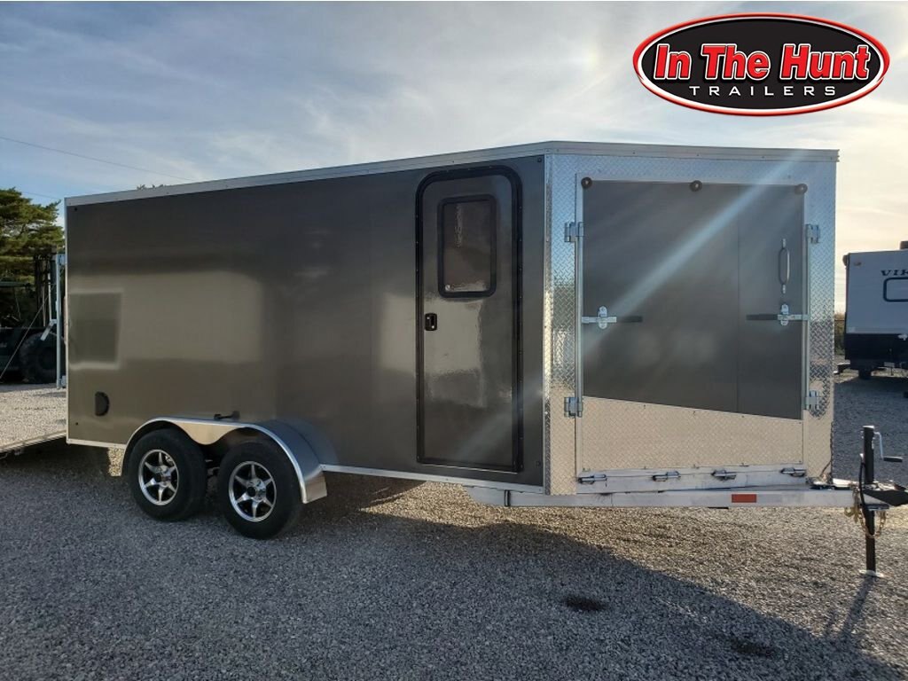 2024 Tow-Tek Trailers 7x25 Drive in/Drive Out aluminum enclosed Aluminum Snowmobile Drive in/Drive Out