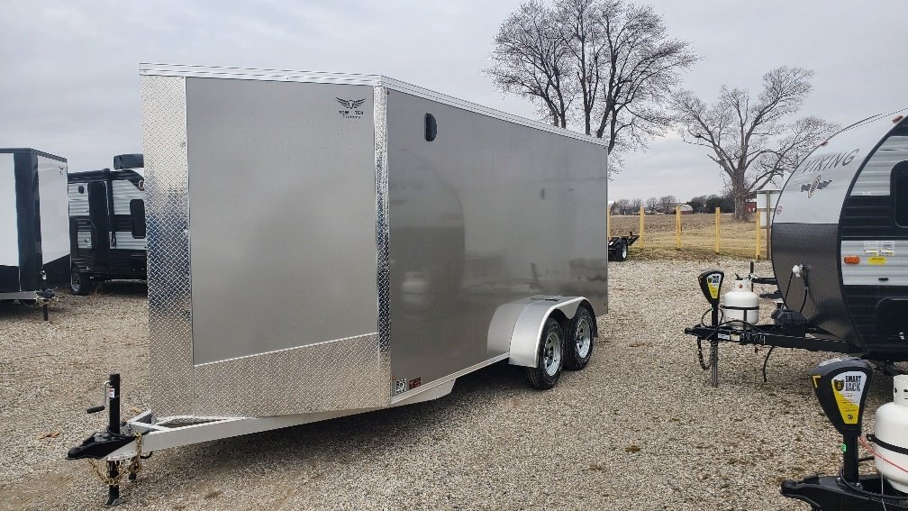 2024 Tow Tek Trailers 7x16 Tow Tek Aluminum Enclosed Cargo Ramp with 6'7 Enclosed Aluminum Extra Height