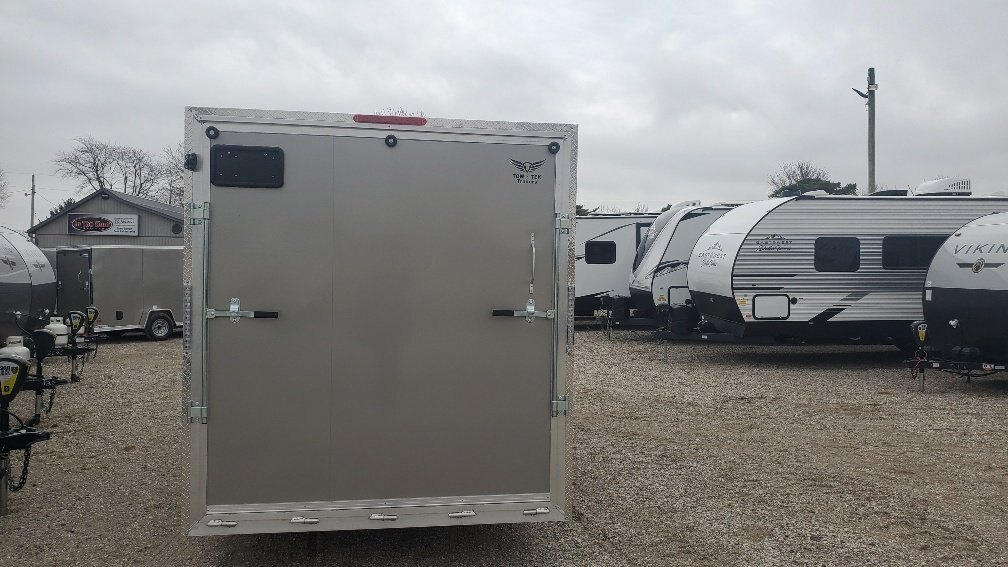 2024 Tow Tek Trailers 7x16 Tow Tek Aluminum Enclosed Cargo Ramp with 6'7 Enclosed Aluminum Extra Height