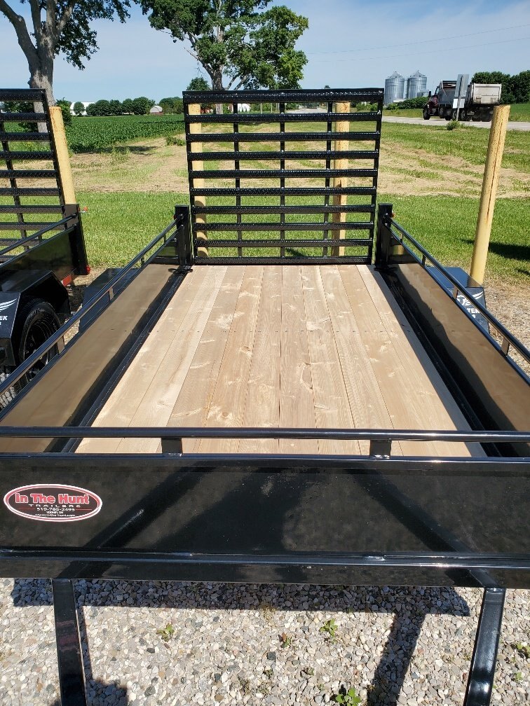 2024 Tow Tek Trailers 5x10 Steel with sides and full rear ramp 5x10 Steel sided landscape with 4ft rear gate