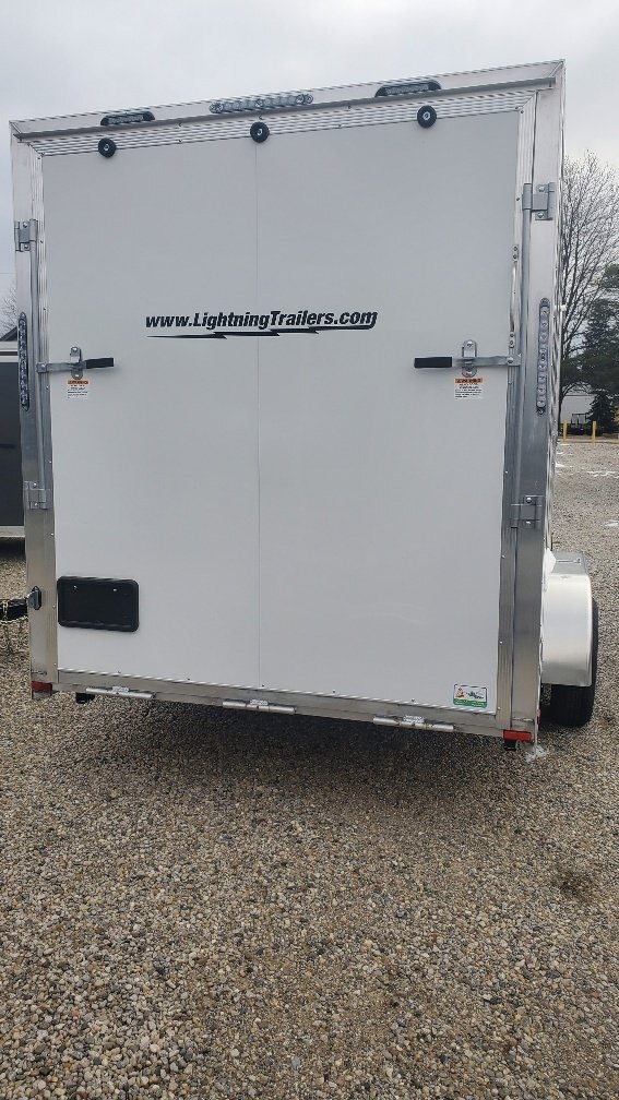 2023 Lightning 7x16 Lightning Aluminum Cargo Trailer Rear Ramp 7f