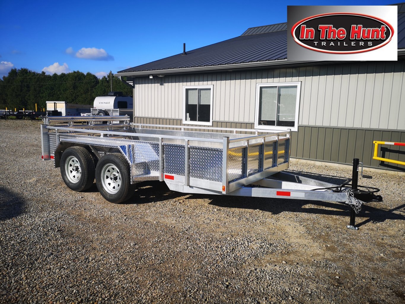 Aluminum 6x12  strait gate Tandem Axle Landscape Utility Trailer