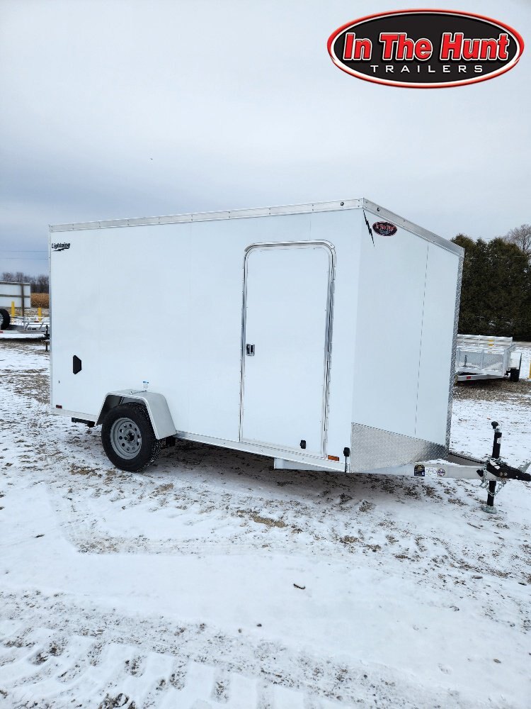 2024 Tow-Tek Trailers 7x19 Aluminum Drive in/Drive out Enclosed - RV Door and Extras!