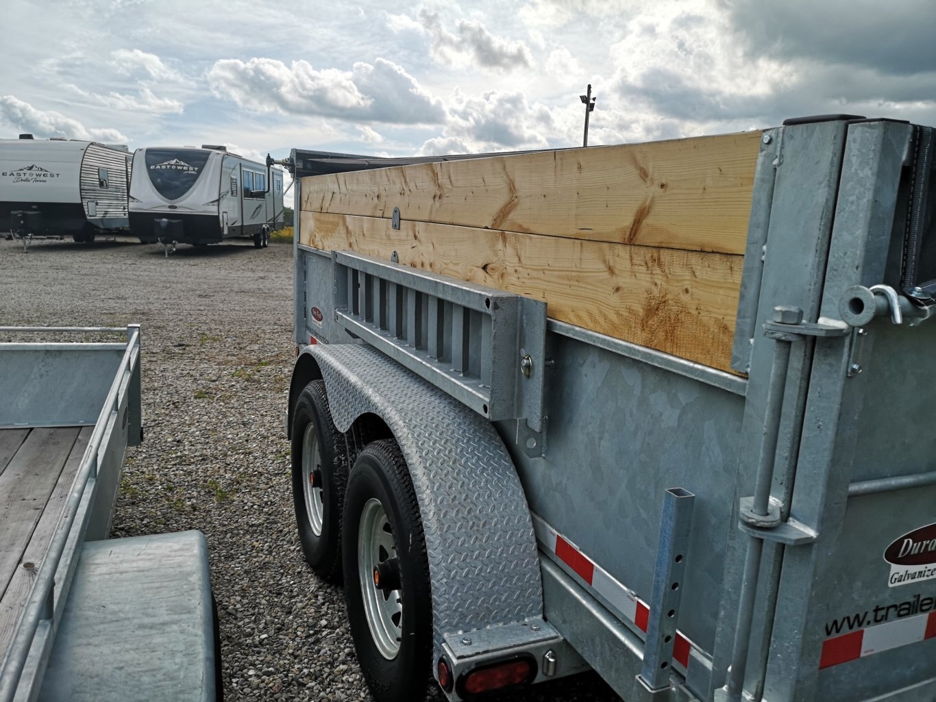 2024 Duratrail 6.5x12 7 Ton Galvanized Heavy duty, tarp kit included.