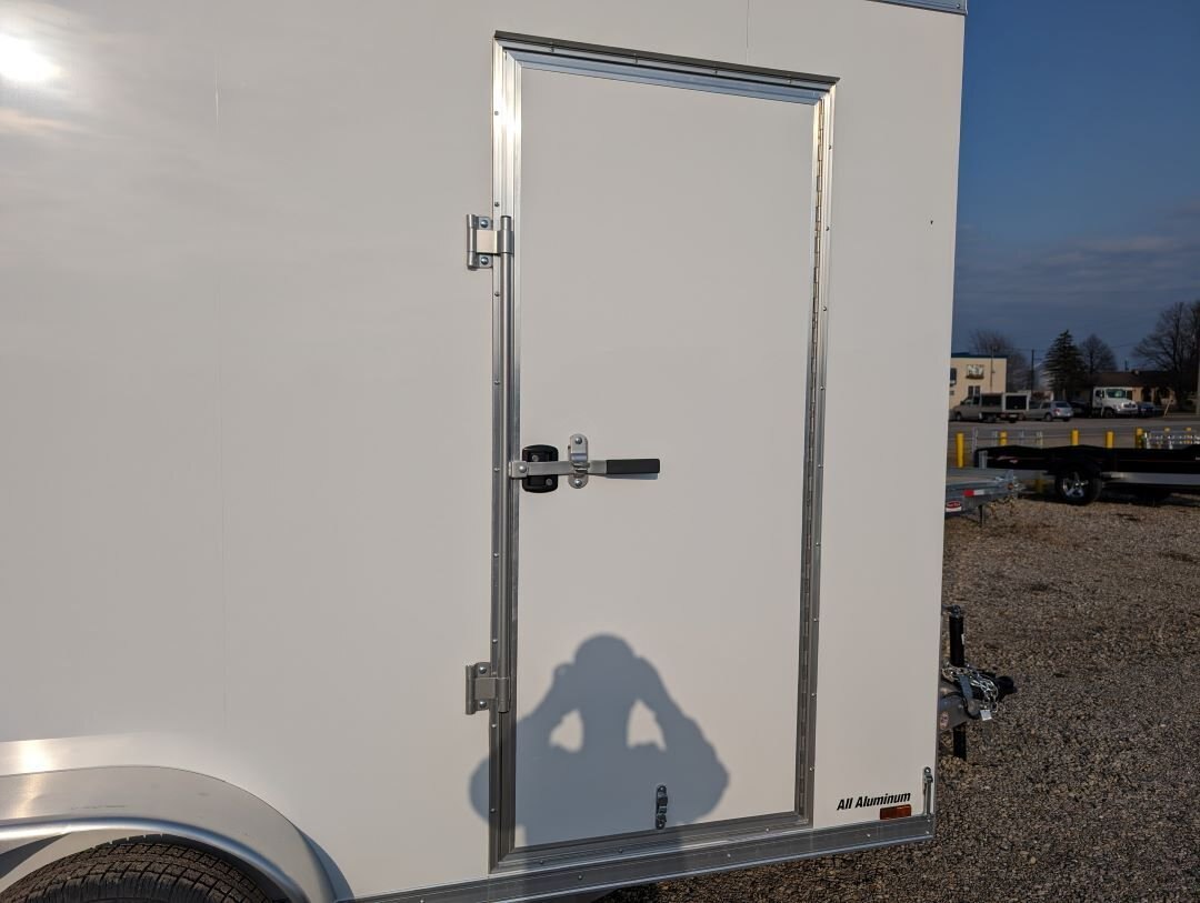 2024 Lightning 7x14 All Aluminum With Extra Height With Barn Doors in White