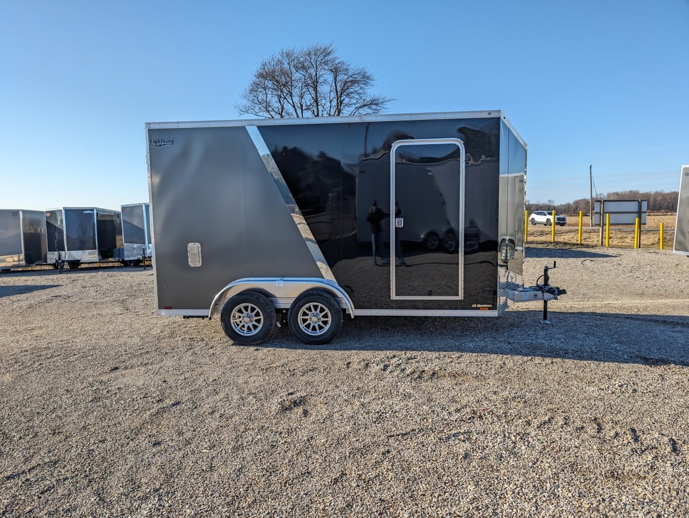 2024 Lightning 7.5x14 Aluminum Two Tone Enclosed With UTV Package