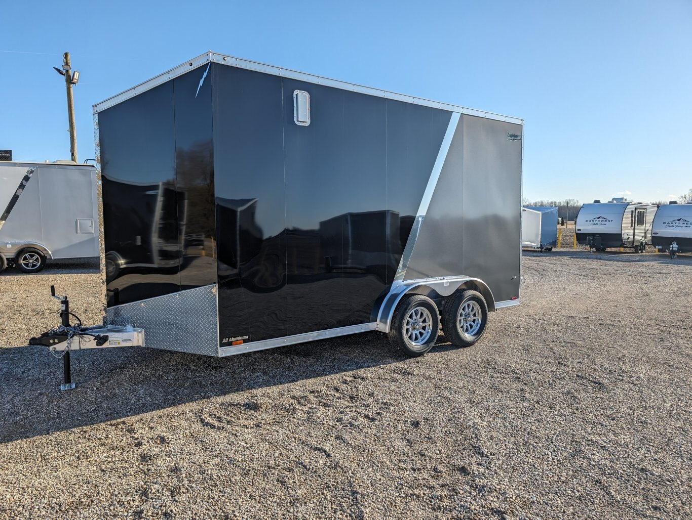 2024 Lightning 7.5x14 Aluminum Two Tone Enclosed With UTV Package