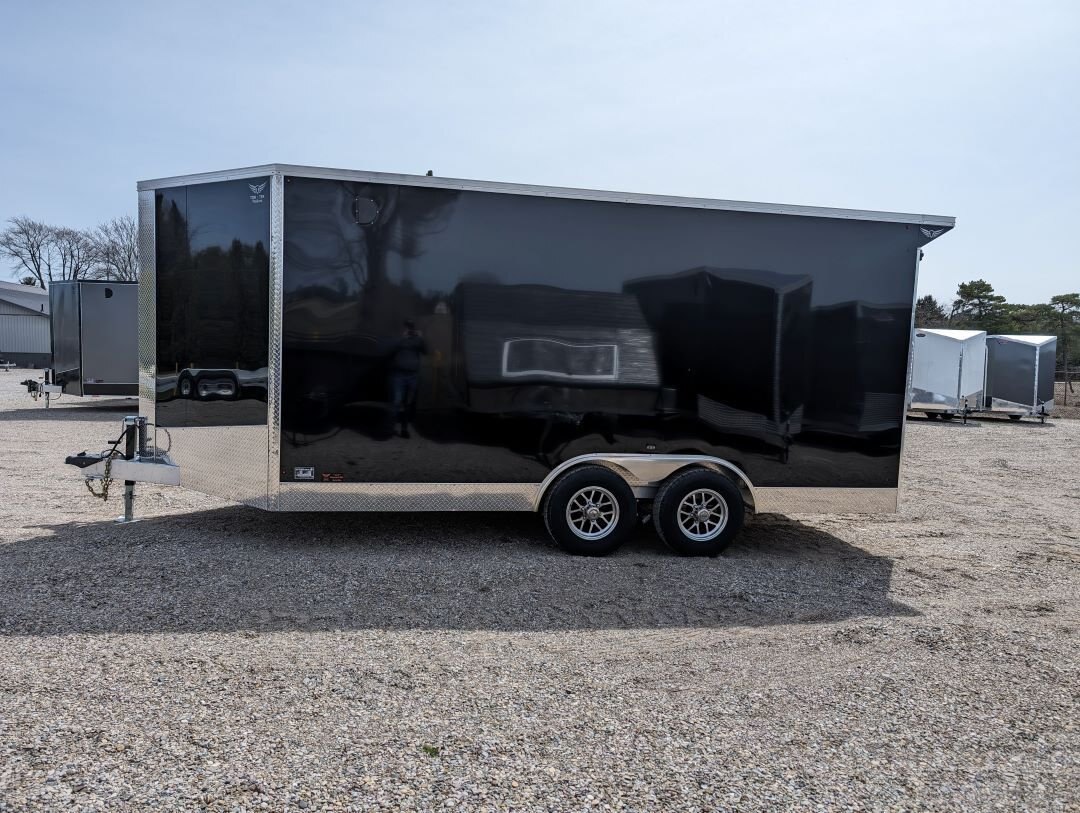 2024 Tow Tek Trailers 8.5x16 All Aluminum Enclosed With Rear Spoiler