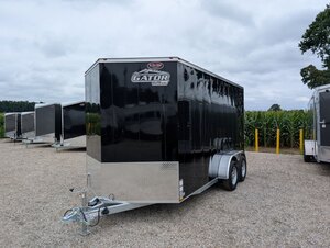 2025 Gator Elite Series 7x14 Galvanized Enclosed Galvanized Frame, Aluminum Cabin.
