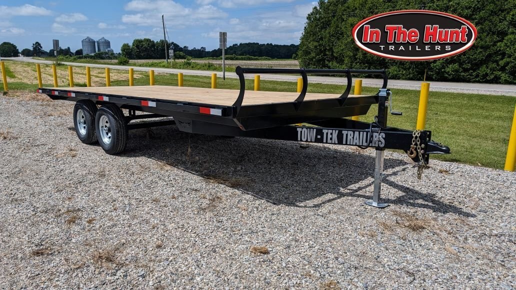 2024 Tow-Tek Trailers 8.5x18 Steel Flat Deck/Deck Over - 5 Year Warranty!