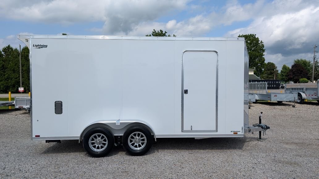 2025 Lightning 7x16 Aluminum Enclosed with Strike Package 12in Extra Height