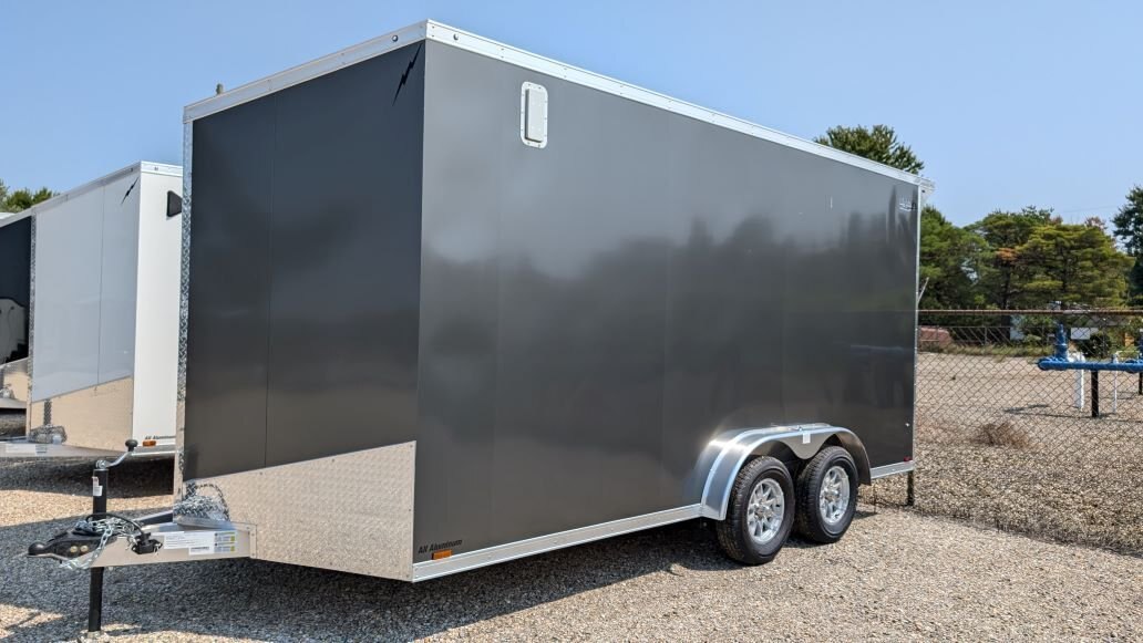 2025 Lightning 7.5x16 Aluminum Enclosed with Strike Package With 7ft Interior