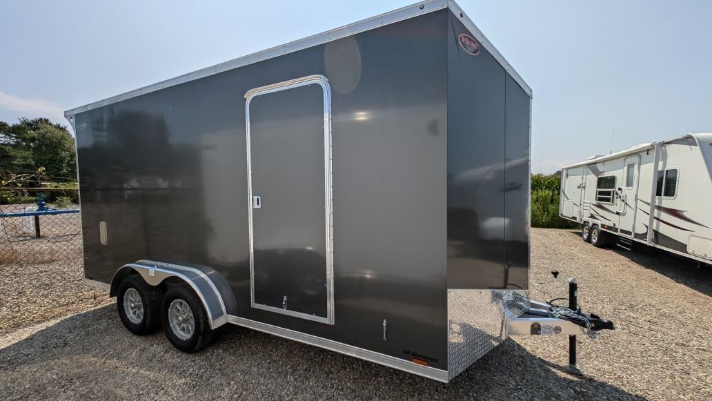 2025 Lightning 7.5x16 Aluminum Enclosed with Strike Package With 7ft Interior