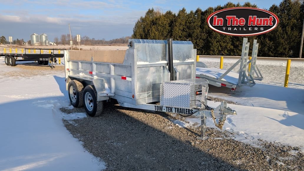 2025 Tow Tech Trailers 5x10 Tandem Axle 3.5 Ton Galvanized Dump