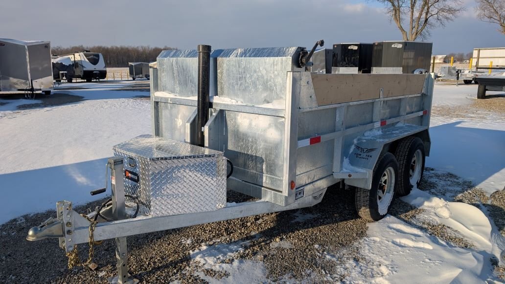 2025 Tow Tech Trailers 5x10 Tandem Axle 3.5 Ton Galvanized Dump