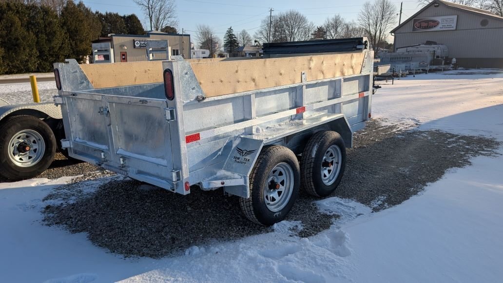 2025 Tow Tech Trailers 5x10 Tandem Axle 3.5 Ton Galvanized Dump