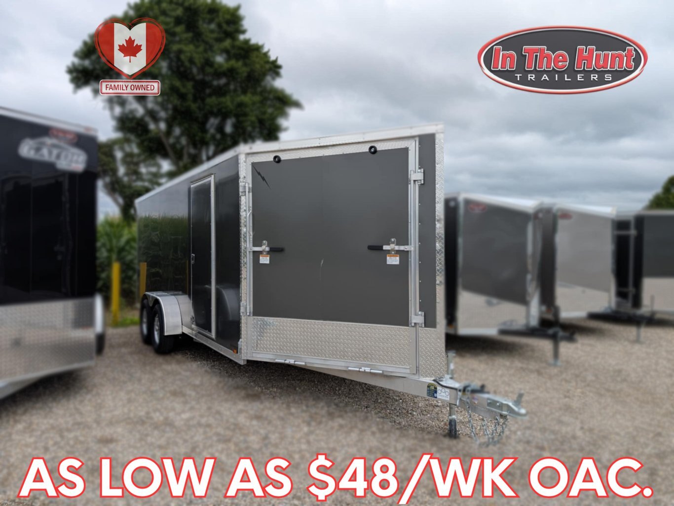 2025 Lightning 7x23 Aluminum Snowmobile Enclosed - REG: $15,995   SALE: $14,995