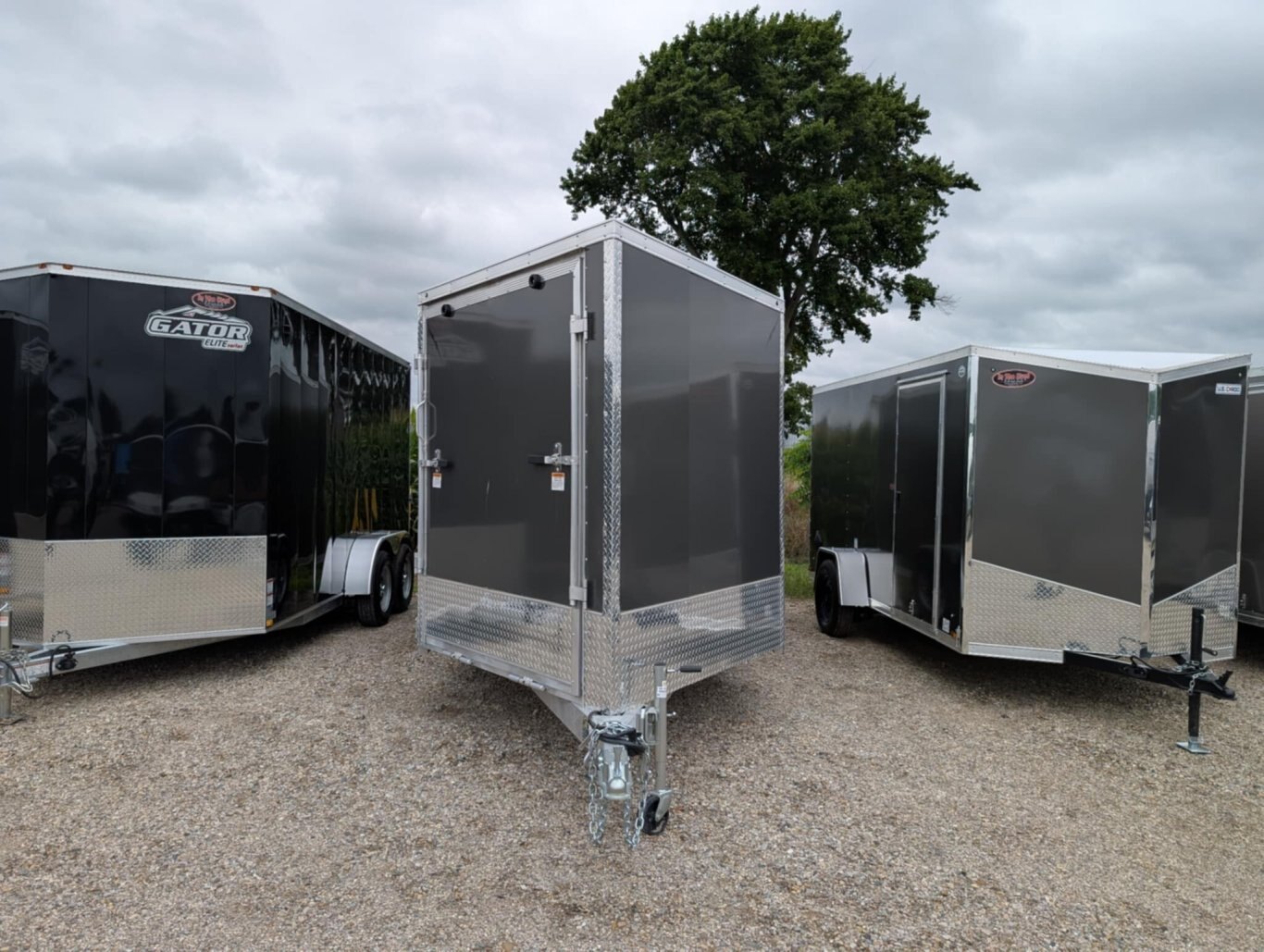 Aluminum 6x12 strait gate Single Axle Utility Trailer