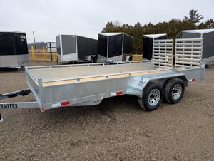 2026 Tow Tek Trailers 7x16 Galvanized Landscape (Stock No. 210002) Tandem 5200lb Axles