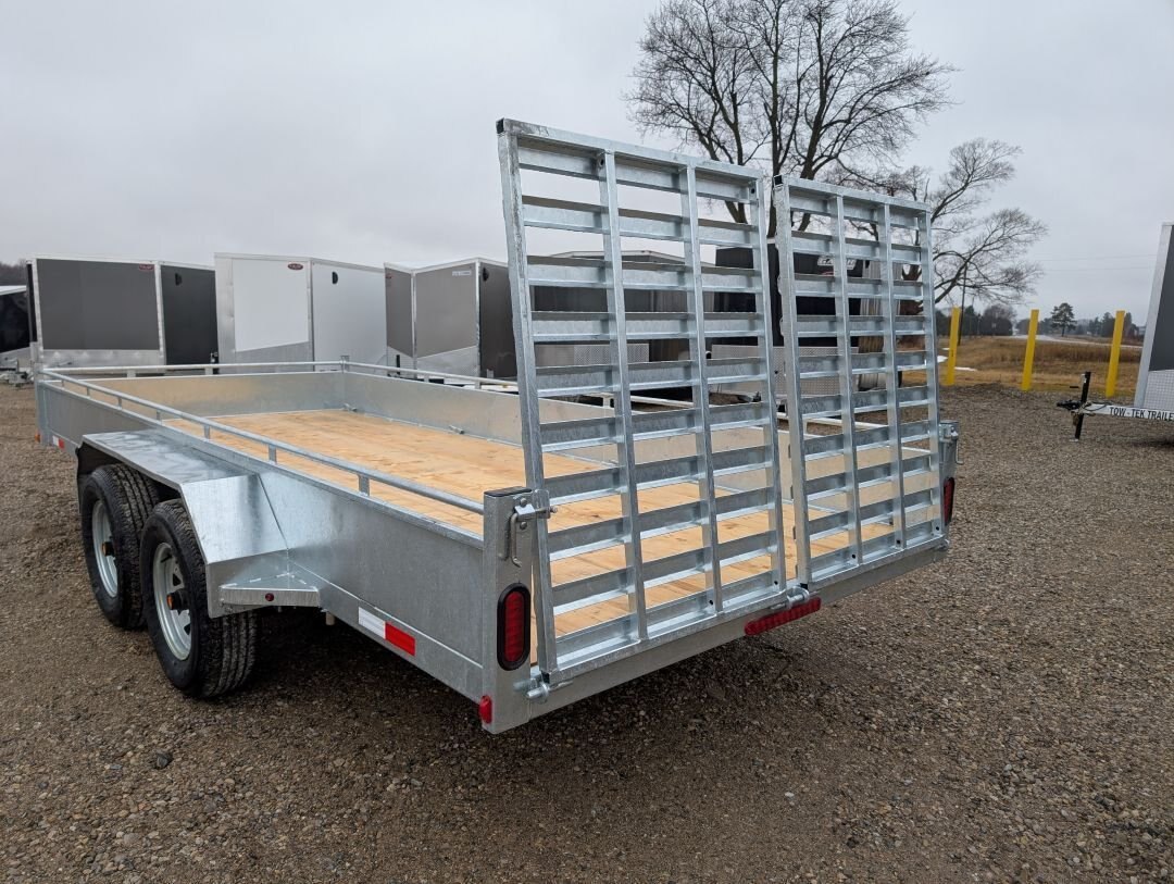 8.5x16 Blackout Tandem Axle 7.6Ft INT Height Enclosed cargo Trailer