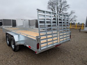 2026 Tow Tek Trailers 7x16 Galvanized Landscape (Stock No. 210002) Tandem 5200lb Axles