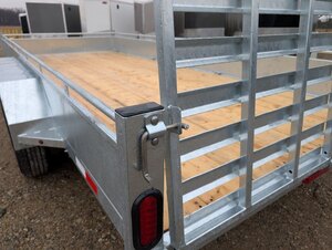 2026 Tow Tek Trailers 7x16 Galvanized Landscape (Stock No. 210002) Tandem 5200lb Axles