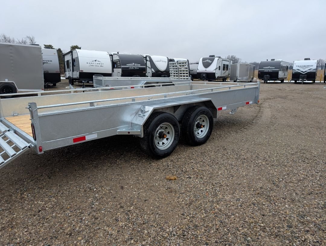 2026 Tow Tek Trailers 7x16 Galvanized Landscape (Stock No. 210002) Tandem 5200lb Axles