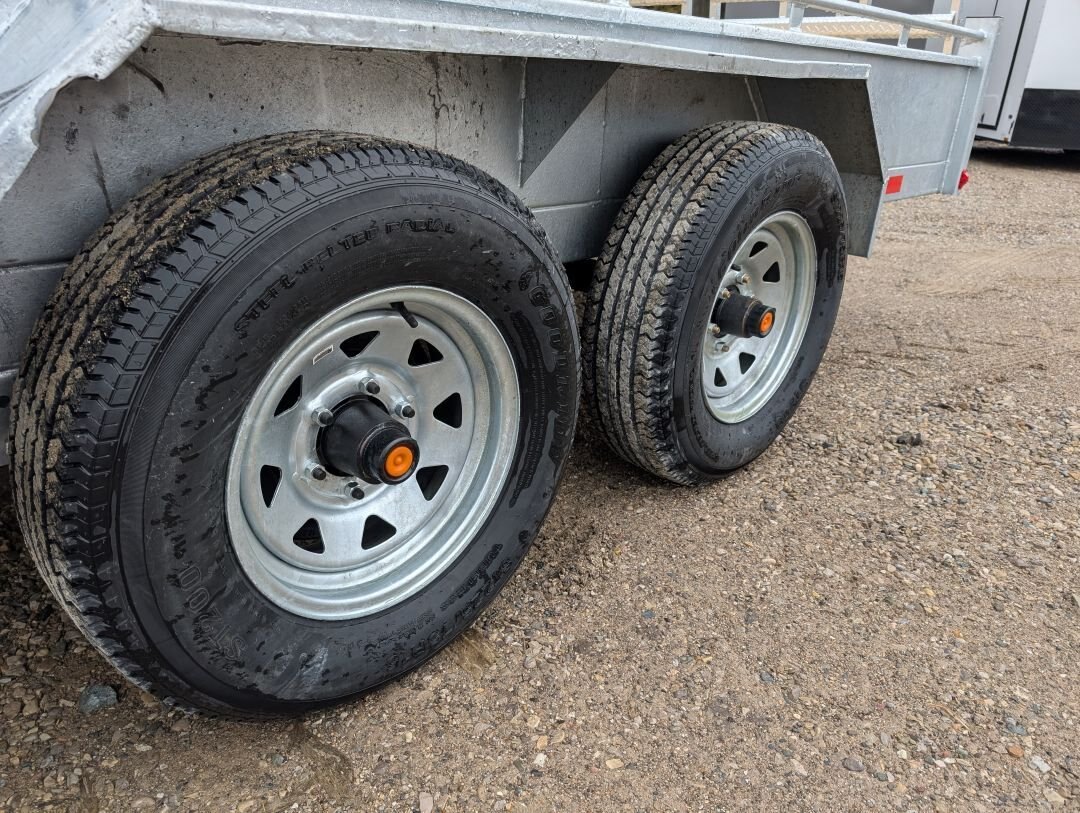 2026 Tow Tek Trailers 7x16 Galvanized Landscape (Stock No. 210002) Tandem 5200lb Axles