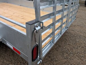2026 Tow Tek Trailers 7x14 Galvanized Landscape (Stock No. 210001) Tandem 5200lb Axles