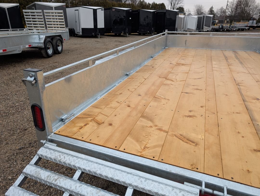 2026 Tow Tek Trailers 7x14 Galvanized Landscape (Stock No. 210001) Tandem 5200lb Axles
