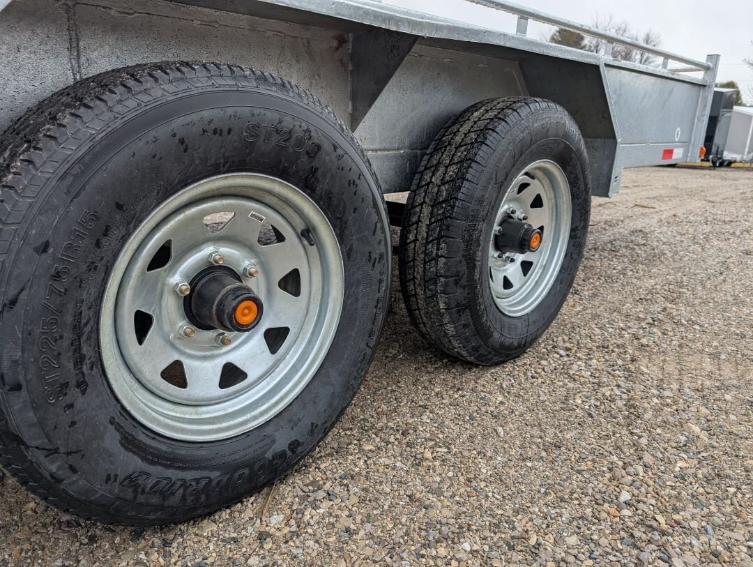2026 Tow Tek Trailers 7x14 Galvanized Landscape (Stock No. 210001) Tandem 5200lb Axles