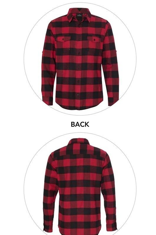 Buffalo Plaid Flannel Shirt S