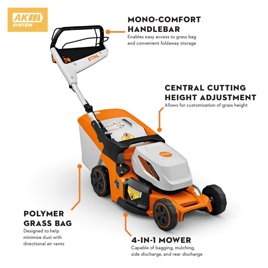 STIHL RMA 448 V Set (includes 2 AK 30 S Batteries and AL 101 Charger) WA412110001