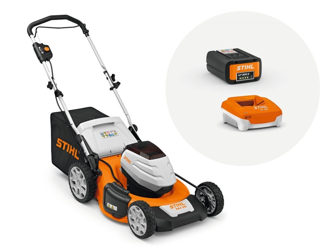 STIHL RMA 510 Set with AP 300 S and charger AL 301 63722000038