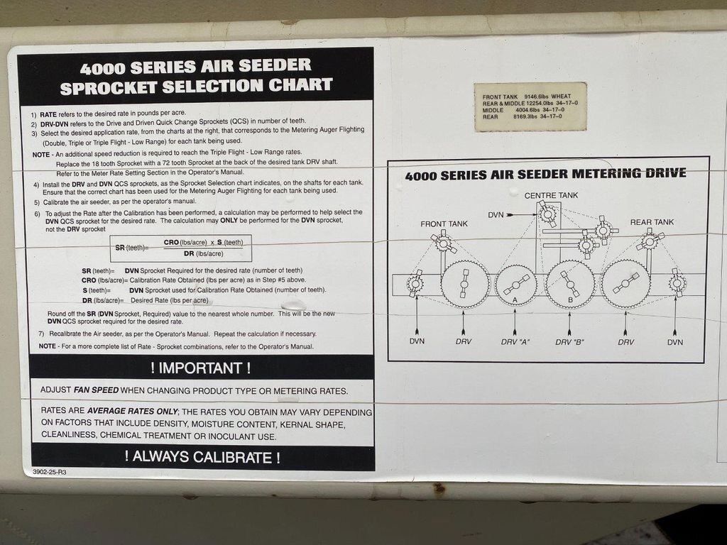 1996 Bourgault 4350 Air Cart #6087 BP