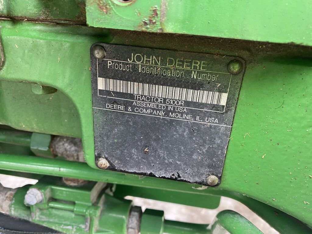 2018 John Deere 5100R Tractor #8395 BP