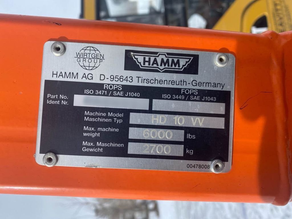 2009 Hamm HD10 VV Double Drum Roller #8357 AS