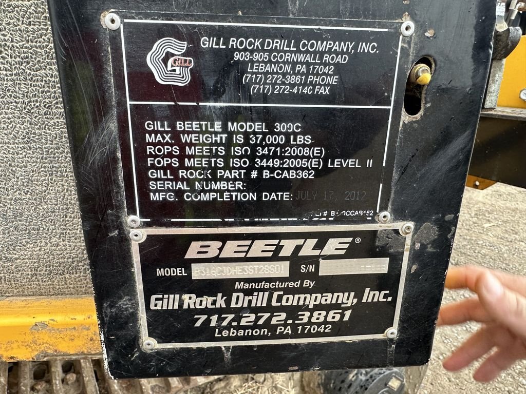 2012 GILL ROCK DRILL BEETLE 300C