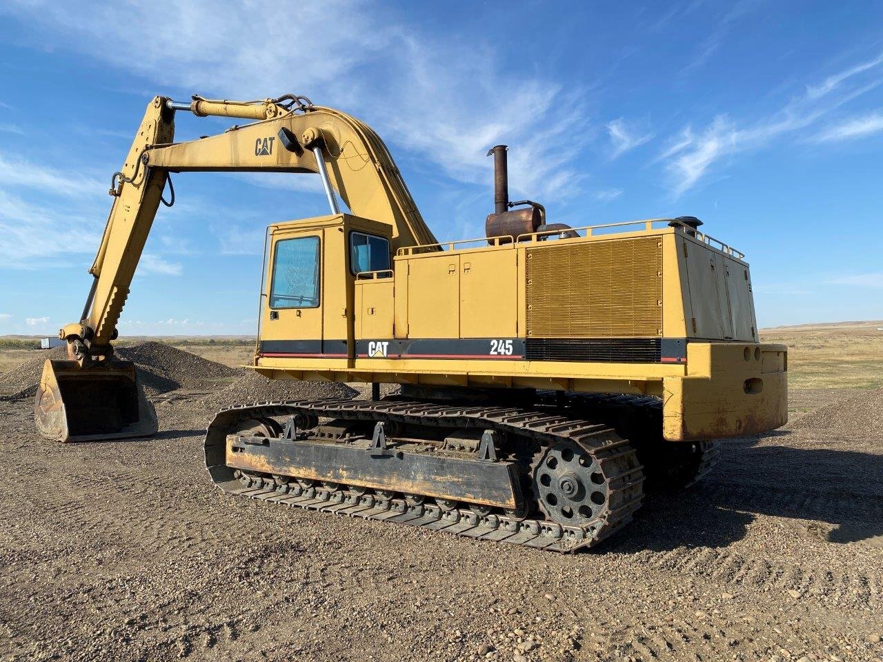 1978 CATERPILLAR 245 Excavator with Dig and Cleanup Bucket #6502 BP