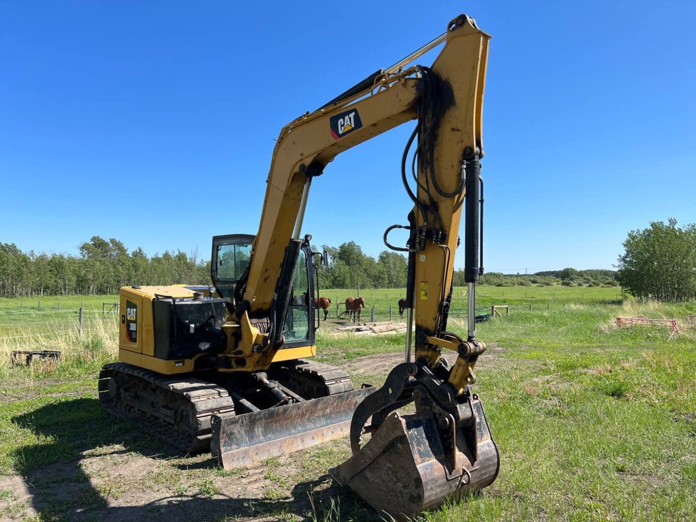 2019 CATERPILLAR 308 CR Excavator #7494 JF