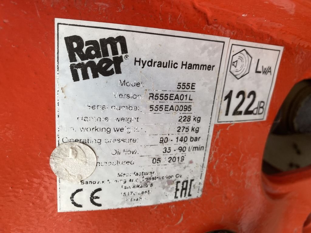 2019 555E Rammer Hydraulic Hammer #8198 AS