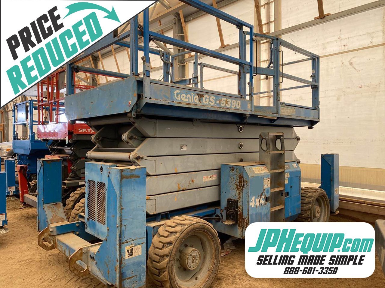 2005 Genie GS 5390 Rough Terrain Scissor Lift #7166 BP