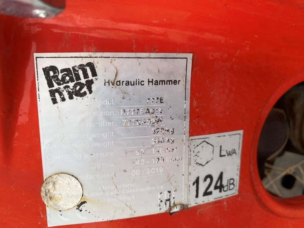 2019 Rammer 777E Hydraulic Hammer #8209 AS