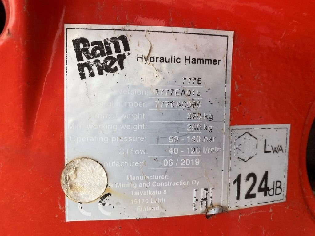 2019 Rammer 777E Hydraulic Hammer #8209 AS