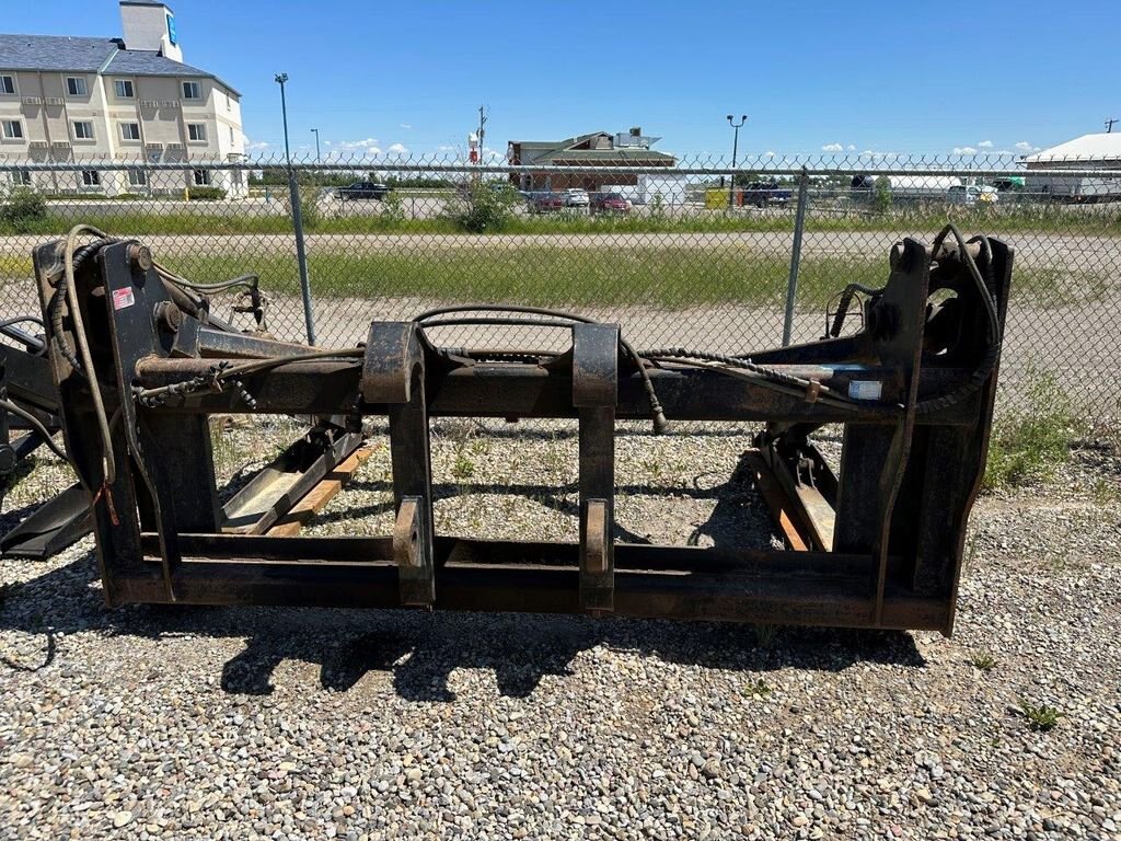 Large Wheel Loader Pipe Grapple 120” wide 84” forks can relug to fit 10029 JPH